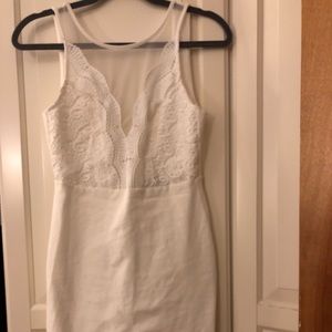 White dress, worn once for sweet 16 court, Lulu’s